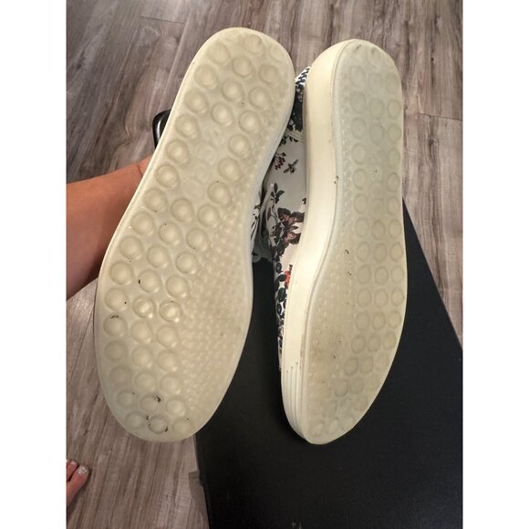 Ecco Kristjana Williams Floral  White Leather Womens Sneakers 40 EU / 9-9.5 US - Picture 10 of 14